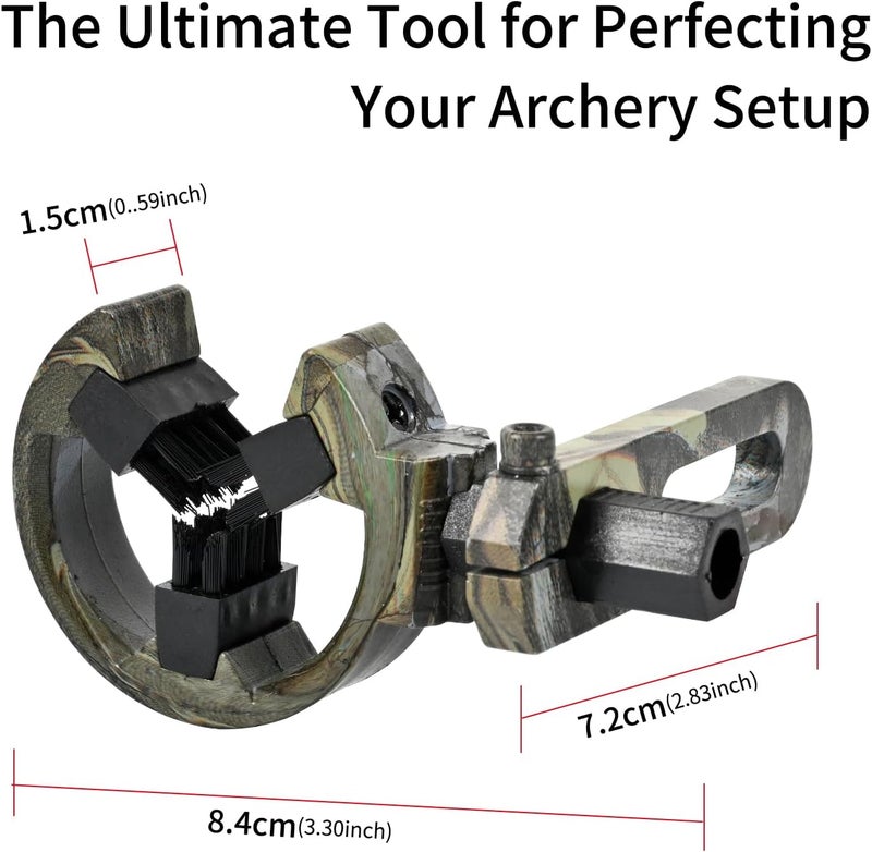 SOPOGER Archery Arrow Rest Capture Whisker Brush Biscuit Arrow Rest for Compound Bow/Recurve Bow Hunting Target Shooting Left and Right Hand - Image 5